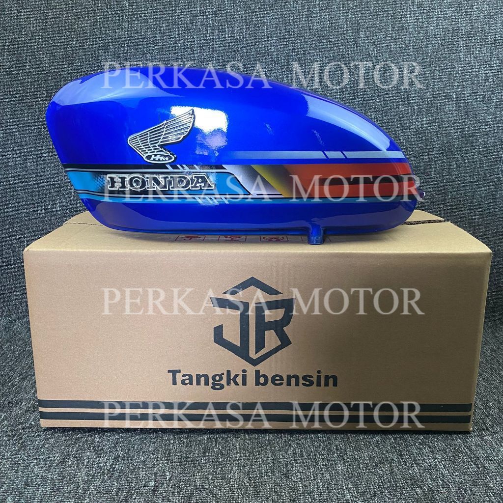 Tangki CB 100 002 Warna Biru – Tangki Bensin Honda CB100 Retro Classic