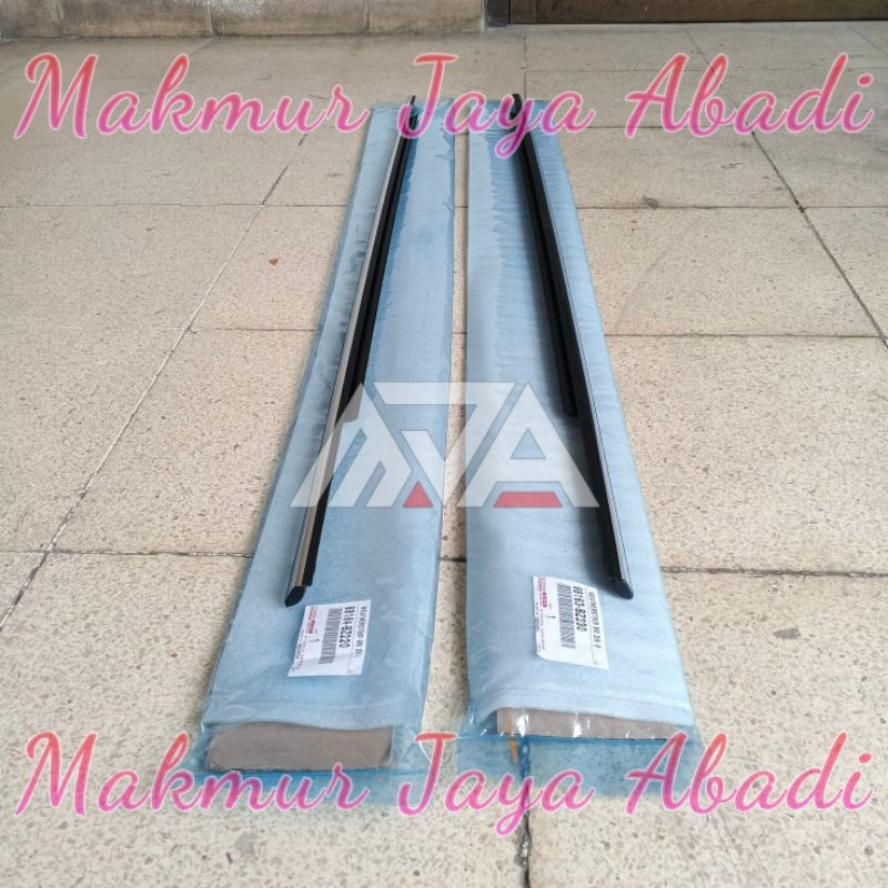 PELIPIT KACA PINTU MOBIL KARET ASLI TOYOTA GRAND NEW AVANZA 2020 UP ORI CHROME 1SET RH LH