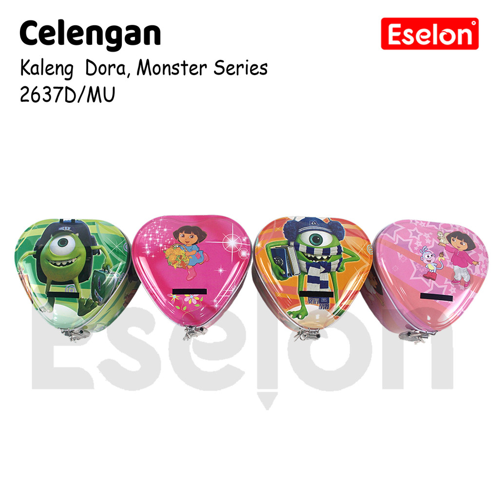 Celengan Kaleng + Gembok Fancy / Celengan Kaleng Karakter