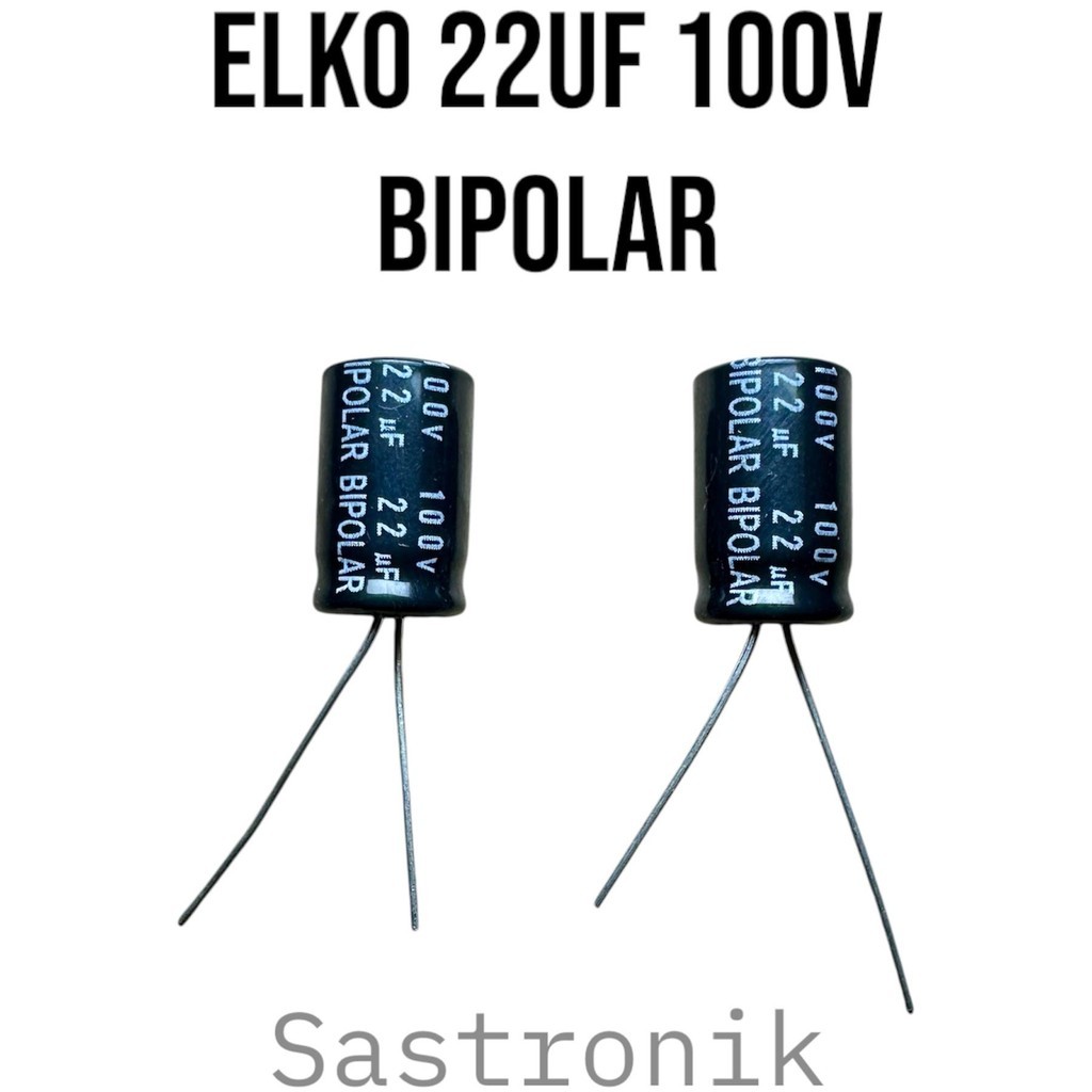 elko BIPOLAR 22 uf 100volt KOREA ready