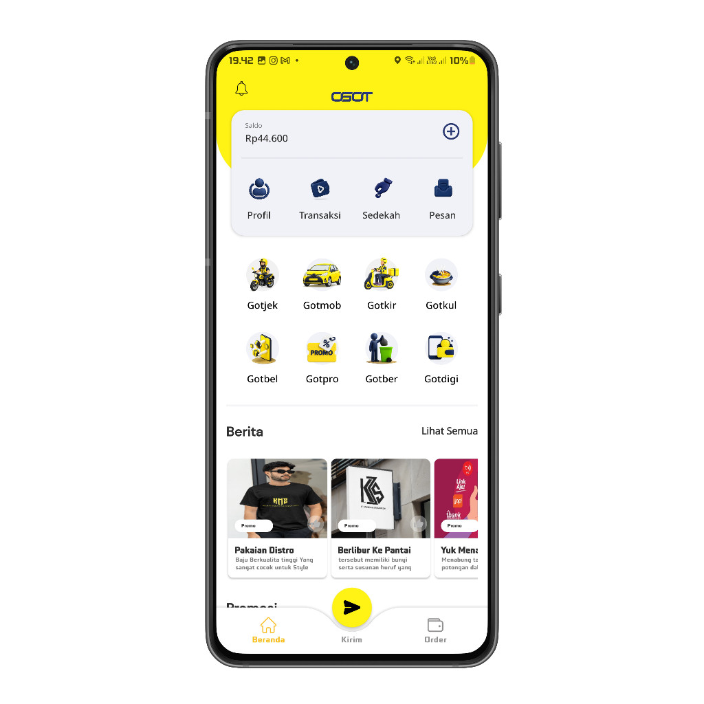 Source Code Aplikasi Ojek Online