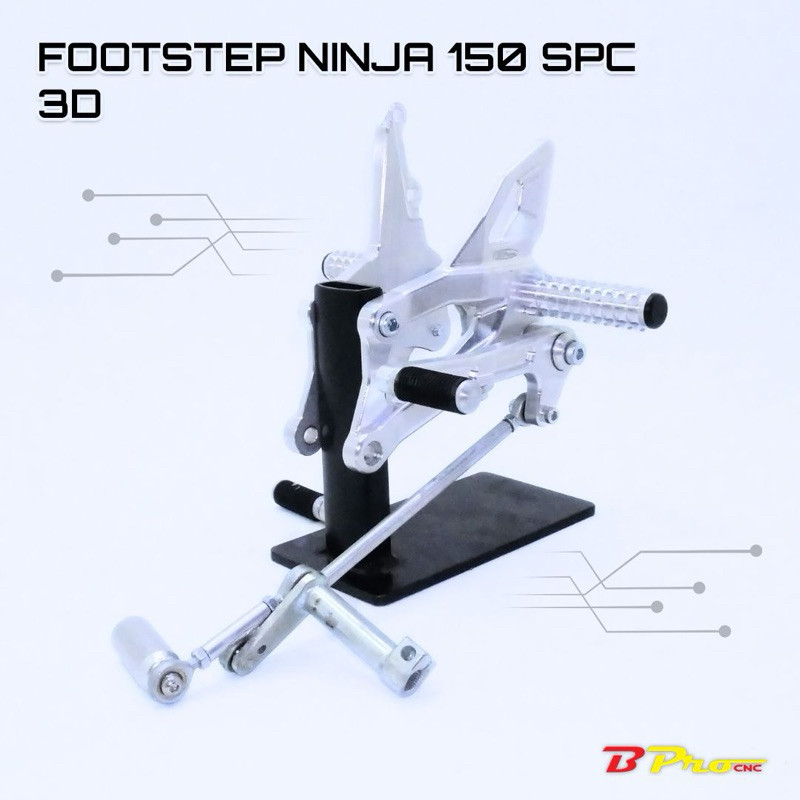 footstep underbone 3d spc gen2 v2 bpro racing zx150 ninja 150 r rr ss disk ninja150 model 3d cnc ful