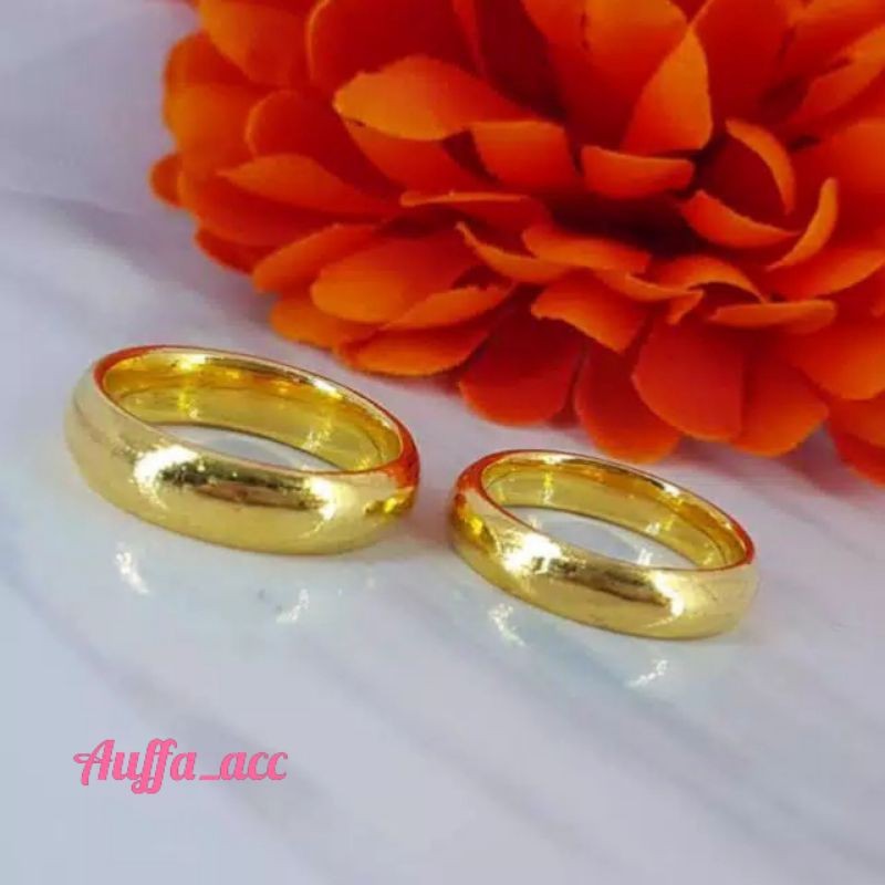 cincin kuning model polos/ cincin mas kawin