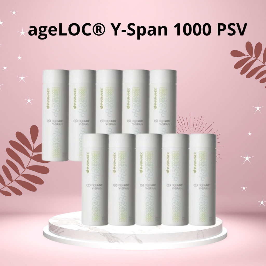Mooie Nu Skin ageLOC Y-Span 1000 PSV Suplemen Anti Aging & Vitalitas Tubuh Sehat Original