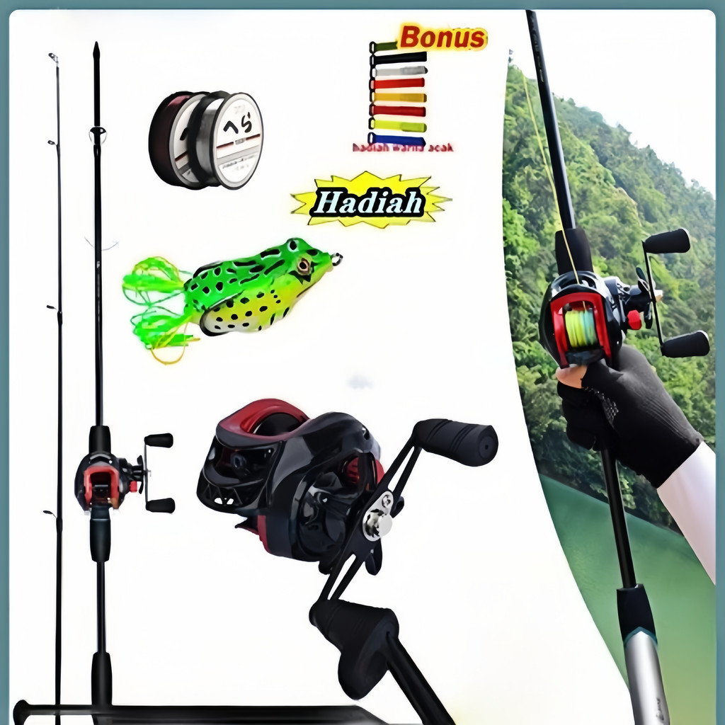 Joran Pancing 1 Set / 1set Lengkap Murah Pancing Casting Full Set / Pancing 1set Lengkap Kuat Set To