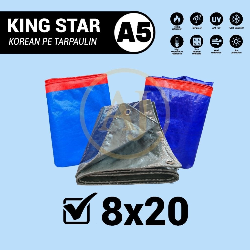 Terpal Plastik A5 Ukuran 8x20