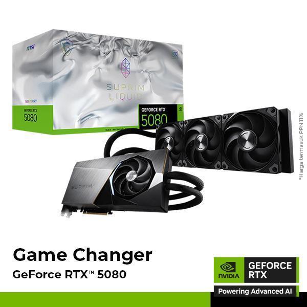 VGA Card MSI GeForce RTX 5080 16G SUPRIM SOC - 16GB GDDR7