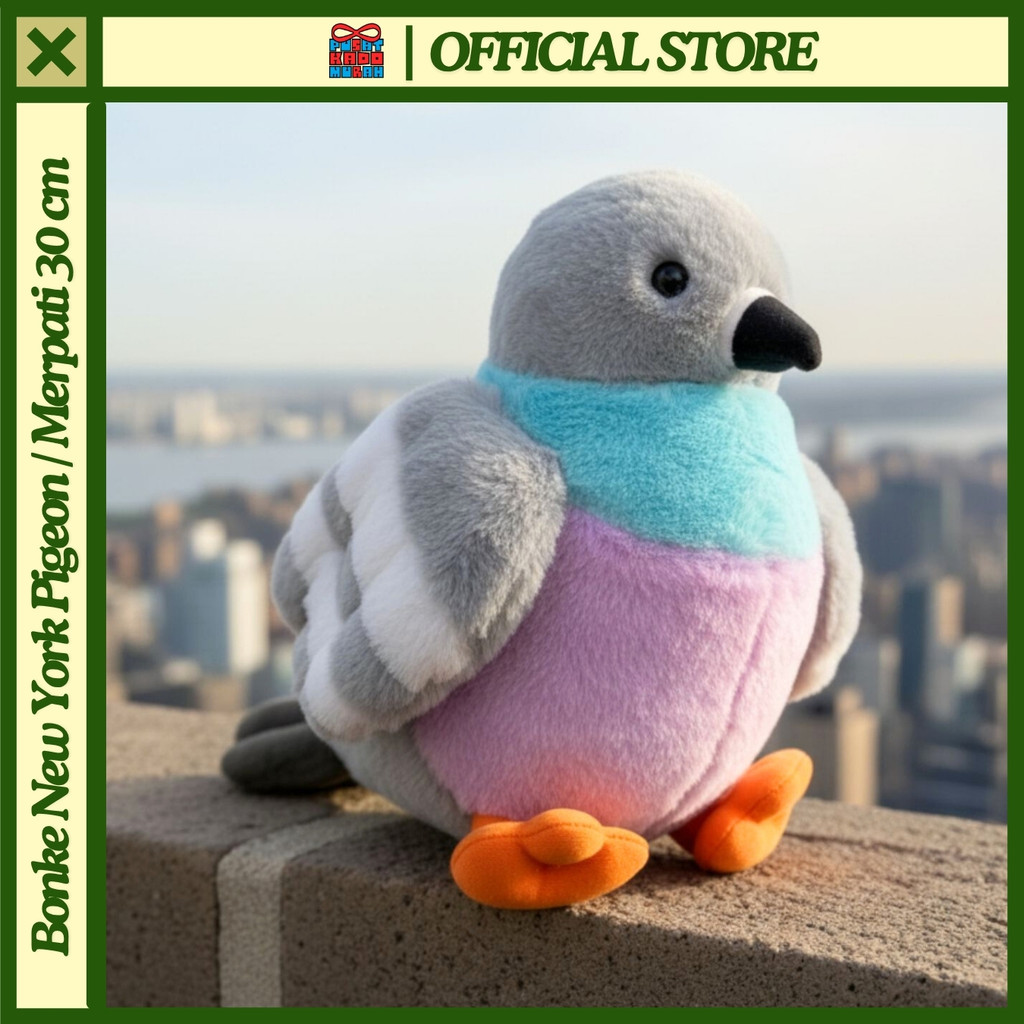 Boneka Burung Pigeon New York Merpati 30 cm - Pusat Kado Murah