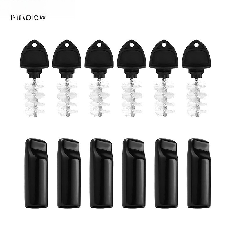 6Pcs Draft Beer Faucet Cap & Beer Tap Brush,Beer Tap Cover,Beer Plugs Tap Cleaner,Beer Tap Soother,B