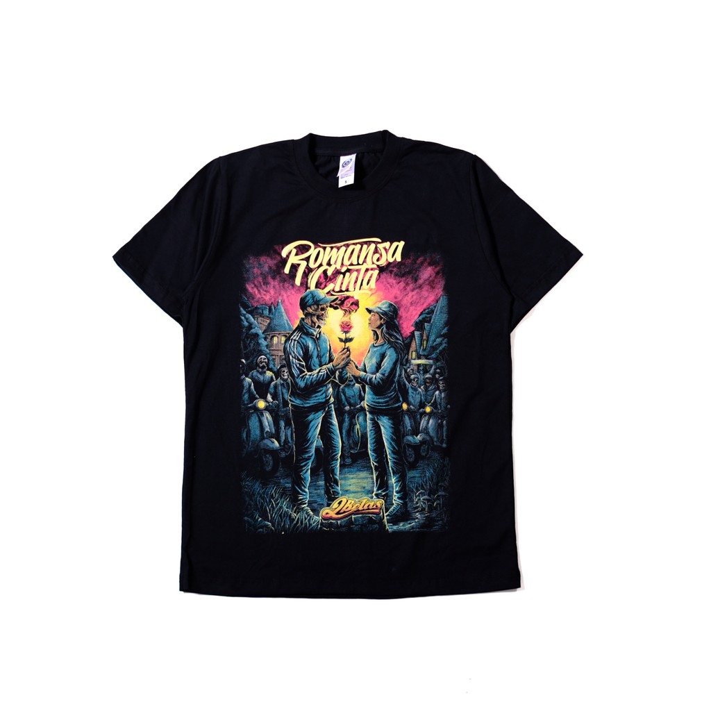 Tshirt 2BELAS - ROMANSA CINTA (black)