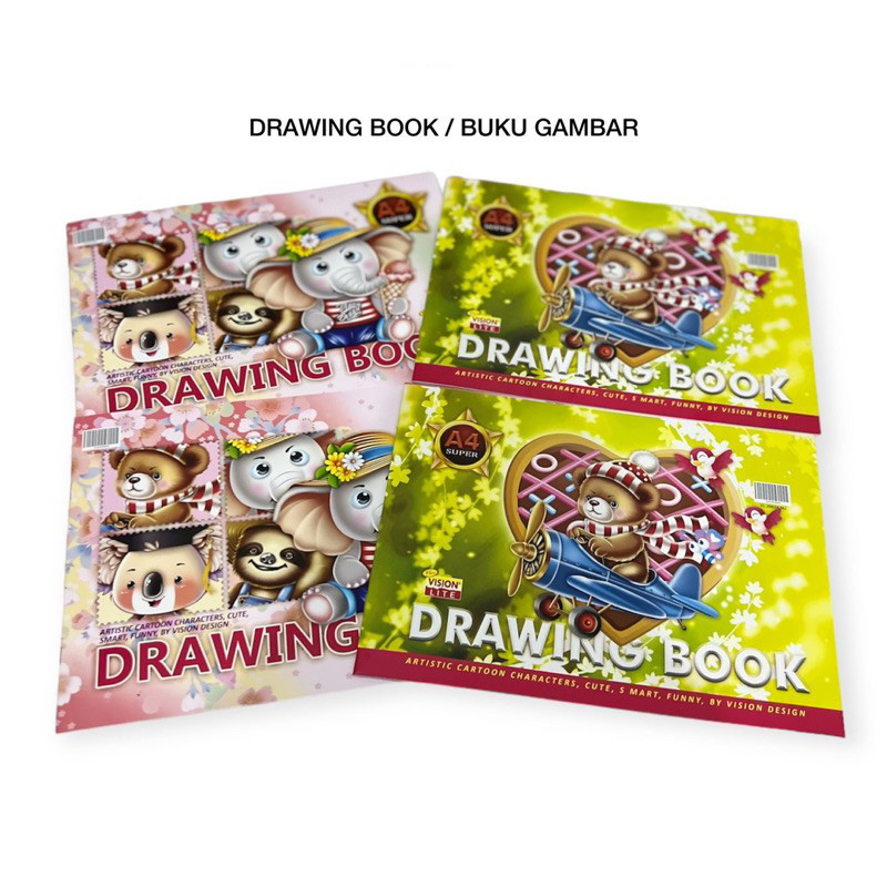 Buku Gambar Vision Polos A4 | Buku Gambar A4 | COD SEMARANG