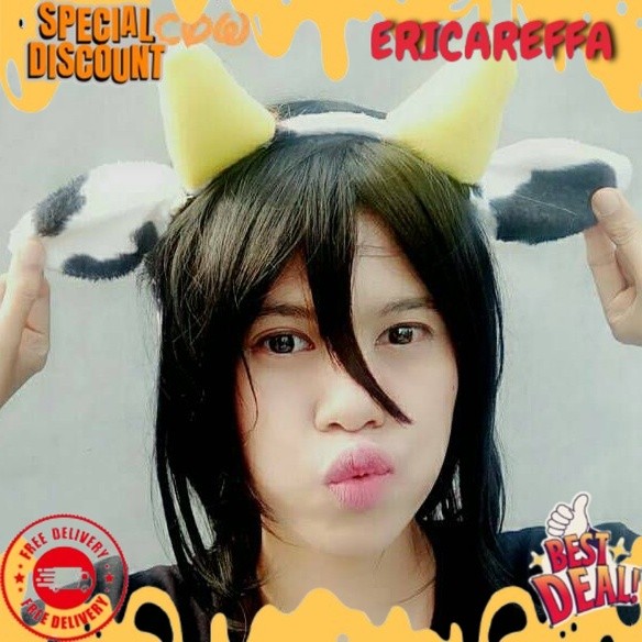Bando karakter sapi cosplay cow halloween festival carnival party sexy cute fashion buffy kawaii