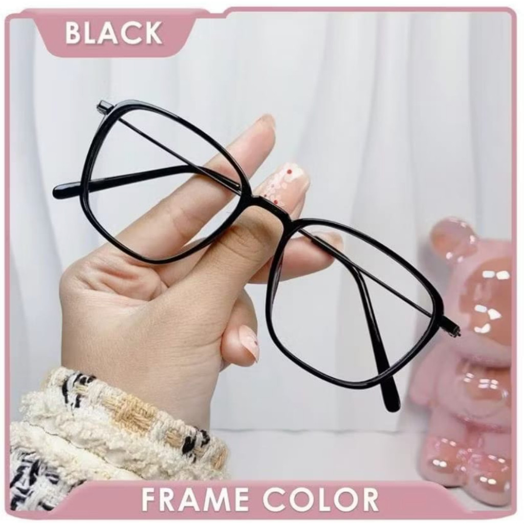 Kacamata Minus Fashion Korea Retro Anti Blue Light anti Radiasi Model Cat Eye Kacamata Baca Minus Zh