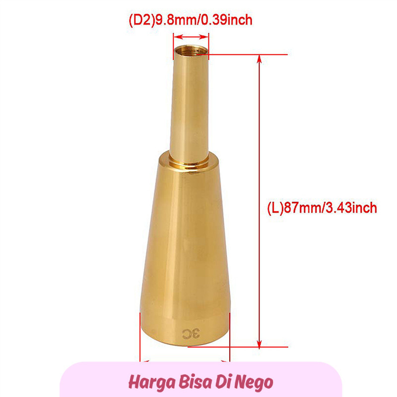 TTS XFDZ2X 3C Trumpet Mouthpiece Gold Meg Metal Trumpet For Yamaha Or Bach Conn And King Trumpet C T