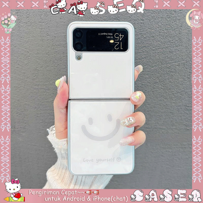 Case Samsung Z Flip & Oppo N Flip Pink Aesthetic Elegan | Case Samsung Z Flip 7 6 5 4 3 2 | Z Flip 7