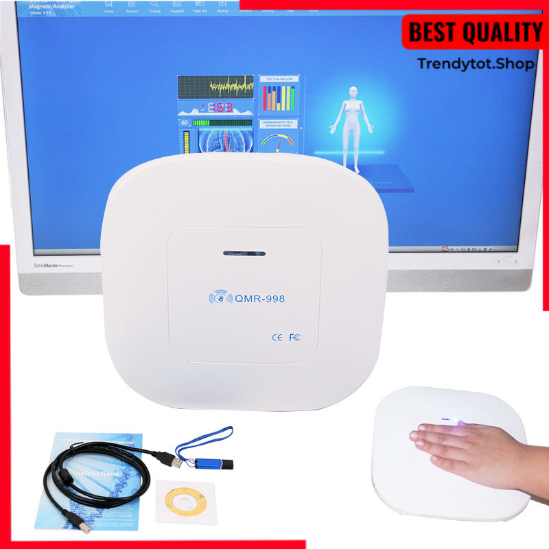 DISKON New QMR-998 Quantum Resonance Magnetic Analyzer Set Hand Touch Quantum Body Analyzer With 52 
