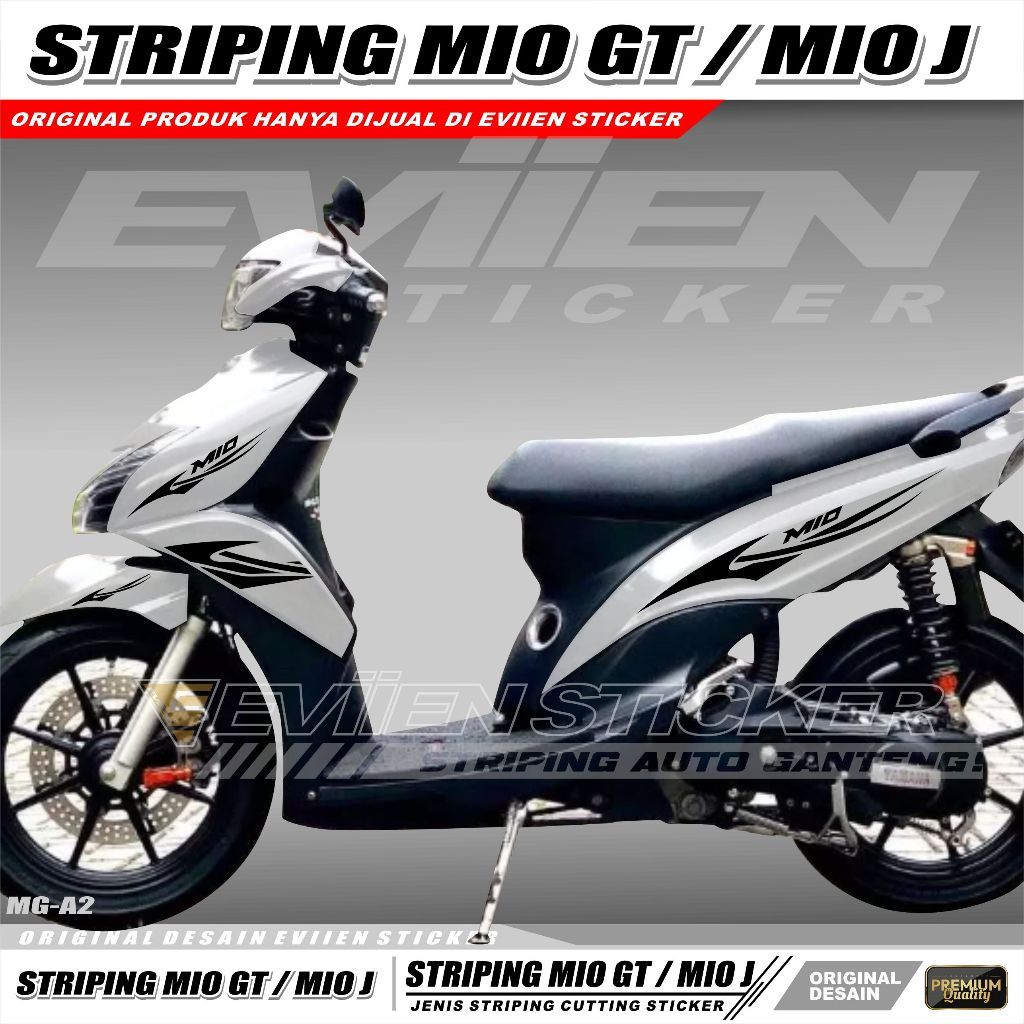 evin.sticker STRIPING STIKER MOTOR MIO GT / MIO J CUTTING STICKER VARIASI MG-A2