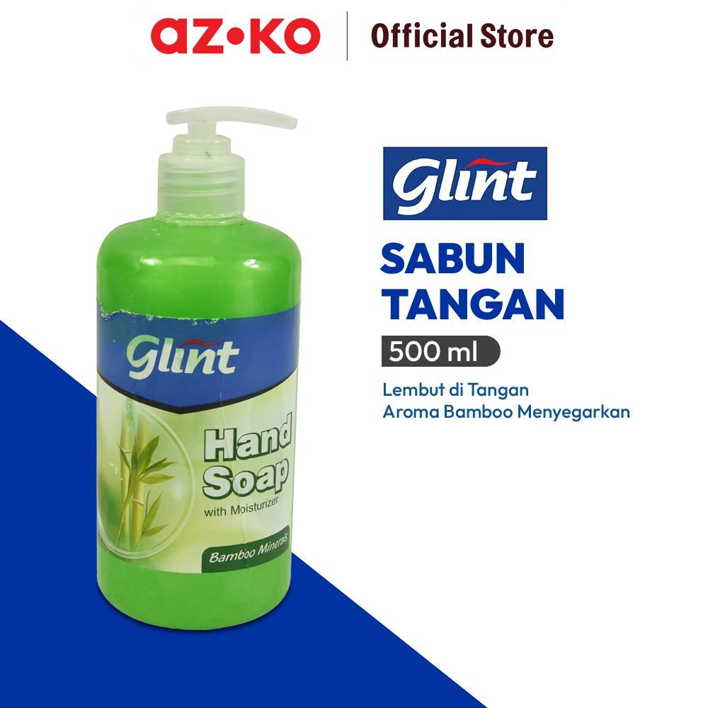 AZKO Glint 500 ml Sabun Cuci Tangan Bamboo Minerals Hand Soap Liquid Alat Kebersihan Tangan Perlengk