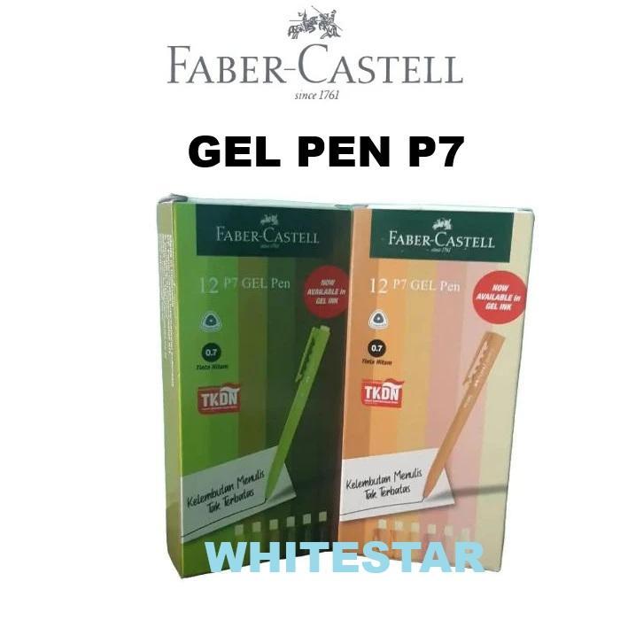 pulpen / bolpen / pen gel faber castell p7 tinta hitam