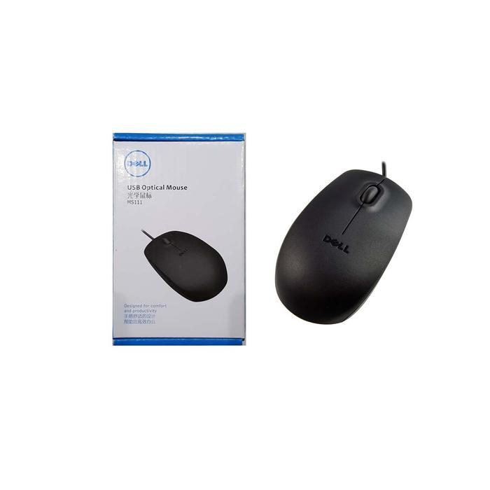 DELL MS111 USB WIRED OPTICAL SCROLL MOUSE