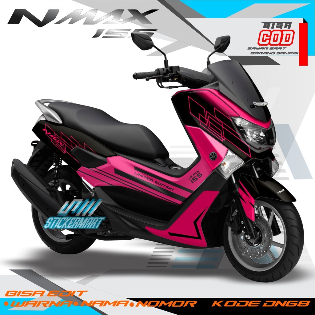 Stiker Motor decal sticker nmax pink limited edition Murah Berkwalitas