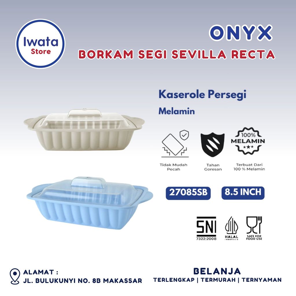 ONYX BORKAM MELAMINE SEVILLA RECTA 8.5"
