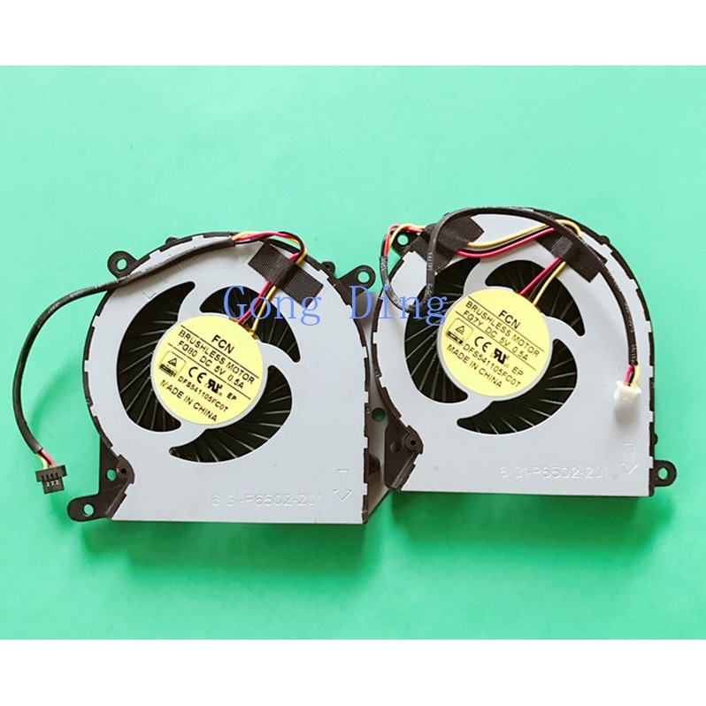 New laptop CPU gpu cooling fan Cooler Notebook Fit for Clevo P650SA P670SE P670SG P650RE P650RE3G Ha