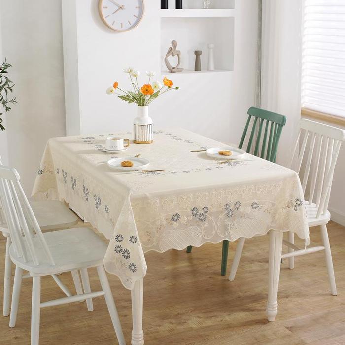 <COD> Loyal Bosque Taplak Meja Makan Motif 4-10Kursi Taplak Meja Makan Anti Air/Taplak Meja PVC /Tap