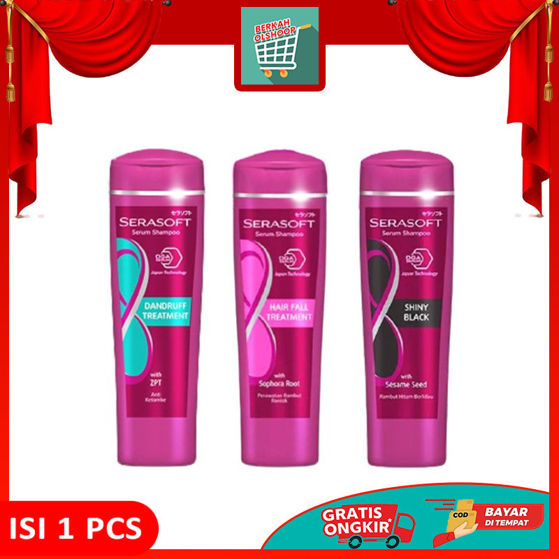 SERASOFT SHAMPOO 170ML | SERASOFT HIJAB SHAMPOO | SERASOFT HAIRFALL | SERASOFT SHAMPOO ANTI KETOMBE 