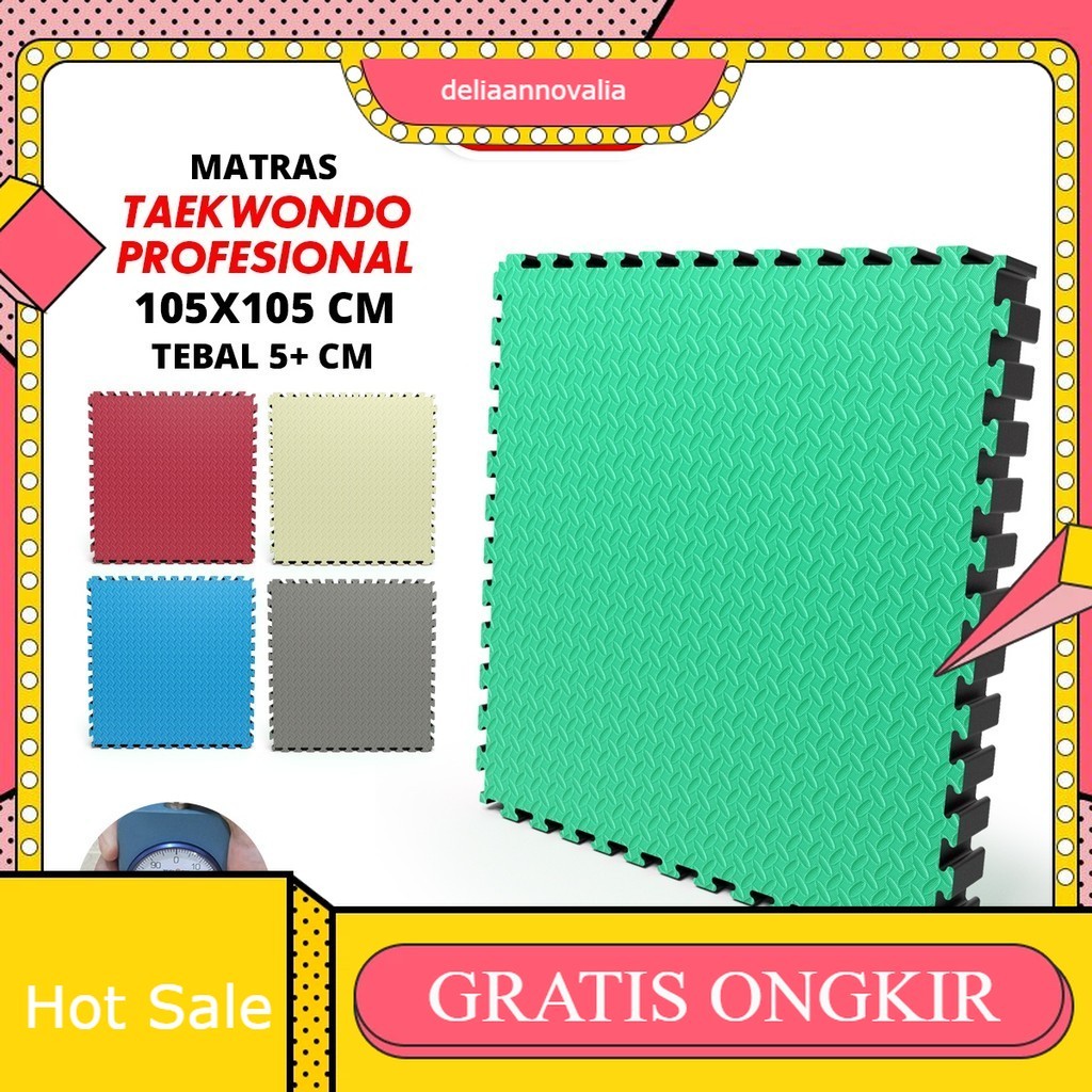 Matras Takewondo Tebal 5cm Silat Matras Evamat Bela Diri Eva Puzzle Karate Mat 034-29