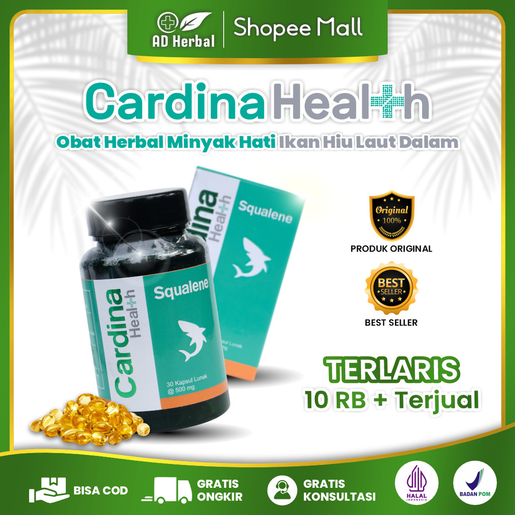 Obat Pengecil Perut Buncit, Obat Pelangsing Perut Buncit Pria/Wanita, Obat Diet Cardina Squalene