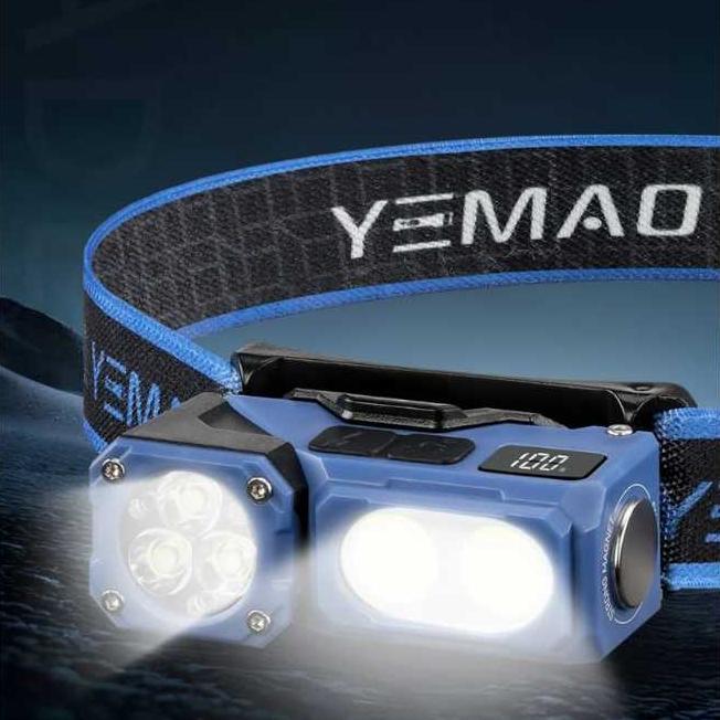 LUXFORCE Senter LED Kepala mini model T615 berputar / Senter Kepala Cas Anti air dan tahan segala cu