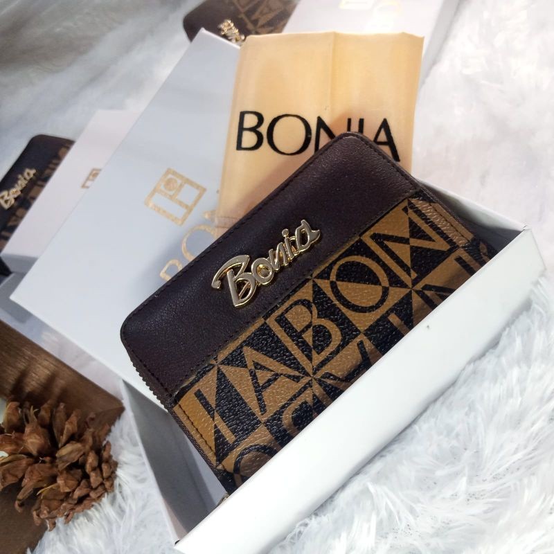 KOTOSHI Dompet Wanita BONIA Mini Free Box Fakebill Dusbag