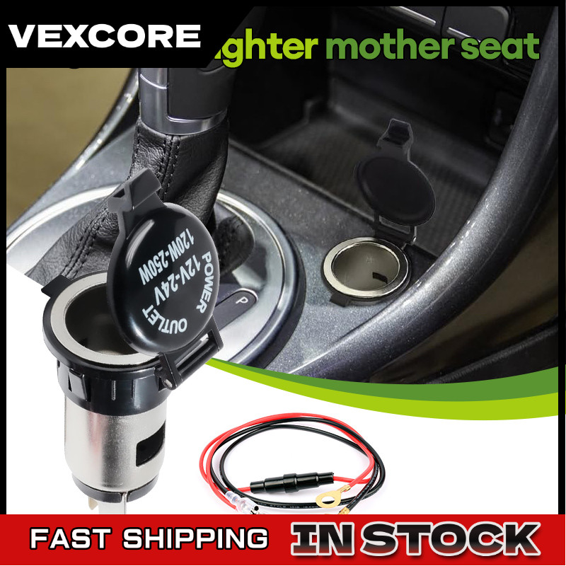 VEXCORE COD Pemantik Rokok Mobil Kepala Wanita Pemantik Rokok Tahan Air Soket Daya Modifikasi Mobil 