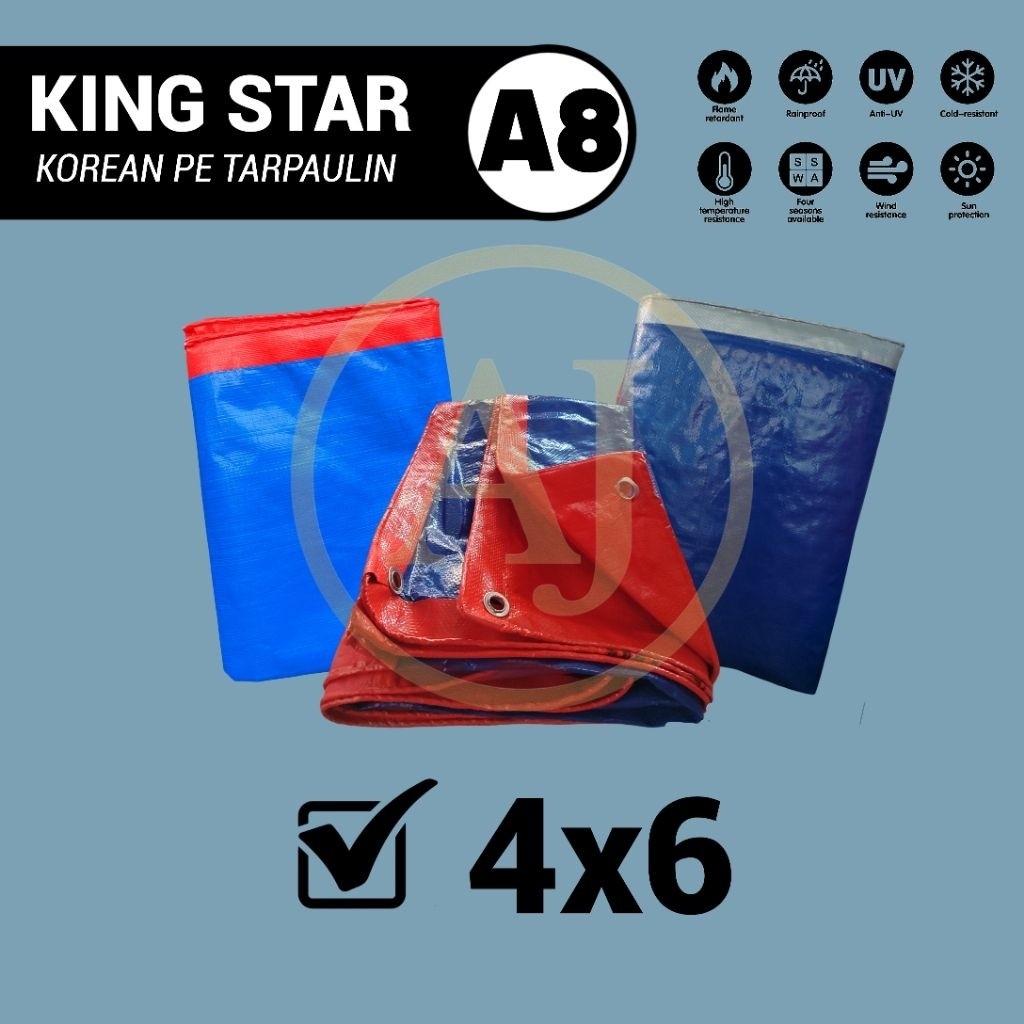 Terpal Plastik A8 Ukuran 4x6