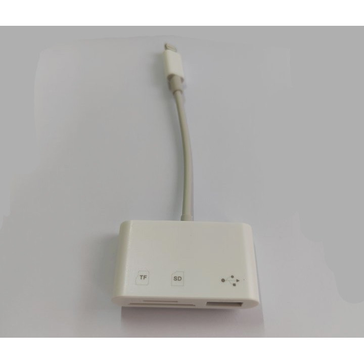 For IOS iPhone Macbook 3in1 Card Reader TF SD MemoryCard Reader OTG USB Adapter