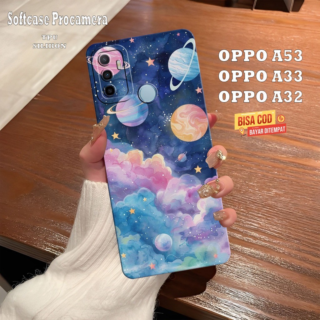 Silikon Hp Oppo A53 Oppo A33 Oppo A32 Oppo A31 - Case Pelindung Layar Ponsel - Cassing Procamera Len