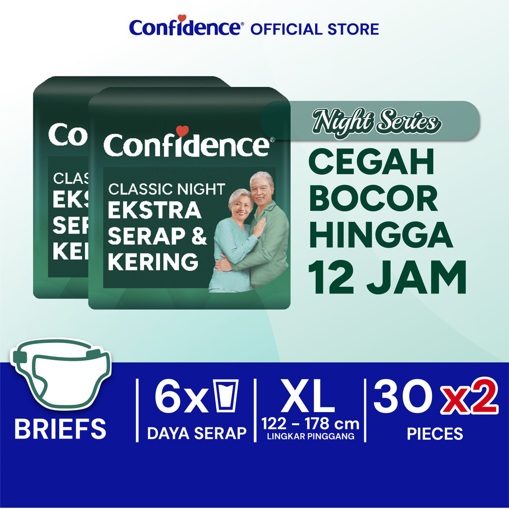 Confidence Classic night XL 30s Twinpack