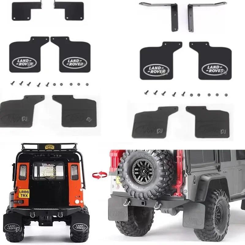 TRX-4 Defender Rubber Fender Metal Bracket Replaceable Rubber Sheet for 1/10 RC Crawler Car Land Rov