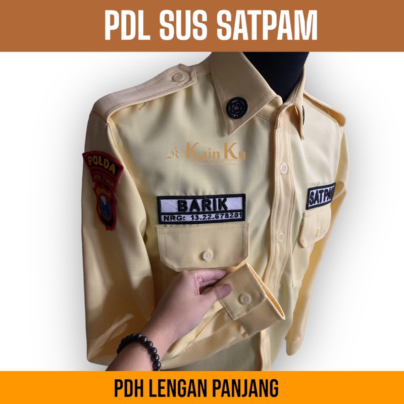 PDL Sus Satpam atau PDH Lengan Panjang Satpam