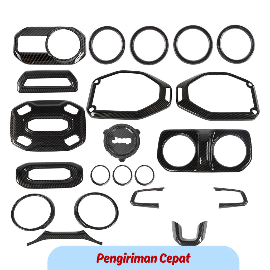 PCP Car Interior Decoration Cover Accessories for Jeep Wrangler JL 2018 2019 2020 2021 2022 Steering