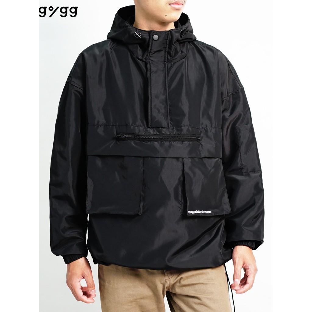 GIGG - JC Demp - Jacket Pocket Parasut - Jaket Pria Waterproof Anti Air - Jaket Hoodie Parasut - COD