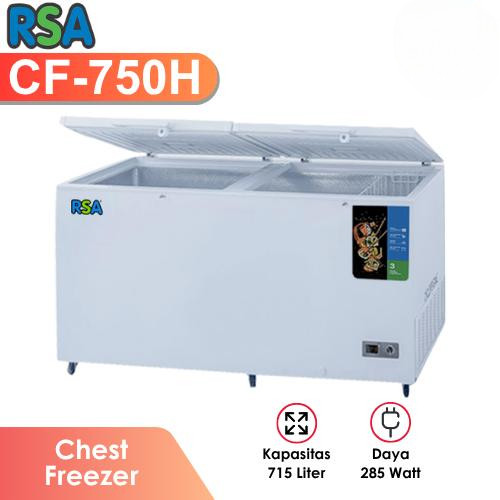 RSA GEA Chest Freezer CF750 CF 750 715L Putih Kapasitas 300kg 285W 750 LITER