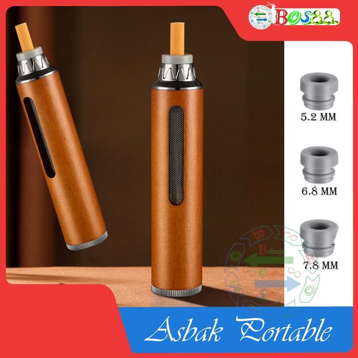 Asbak Mobil Portable Bahan Kayu