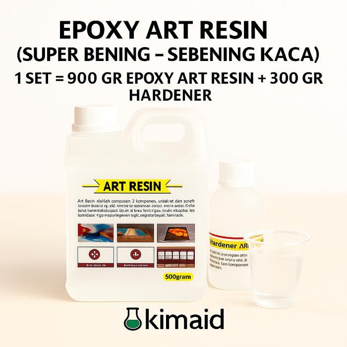 OFILE Epoxy Art Resin 1.2 Kg - Epoxy Resin Bening - Kerajinan Tangan
