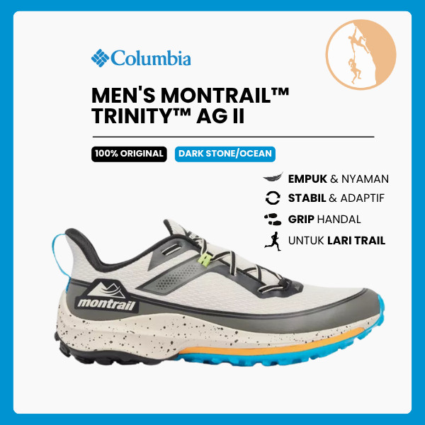 Sepatu Lari/Trail Running Pria - Columbia  Men's Montrail Trinity AG II Trail Running Shoes (Dark St