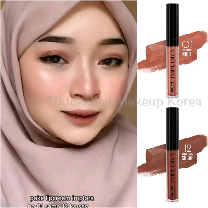 Paket ombre Hemat Implora Dusky Nude & Brown Sugar - OMBRELIPS Lipcream Lipstick lip cream - implora