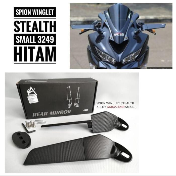 Spion Winglet Stealh Spion Motor Winglet Universal Ninja Cbr R15 R25 - Winglet Kecil
