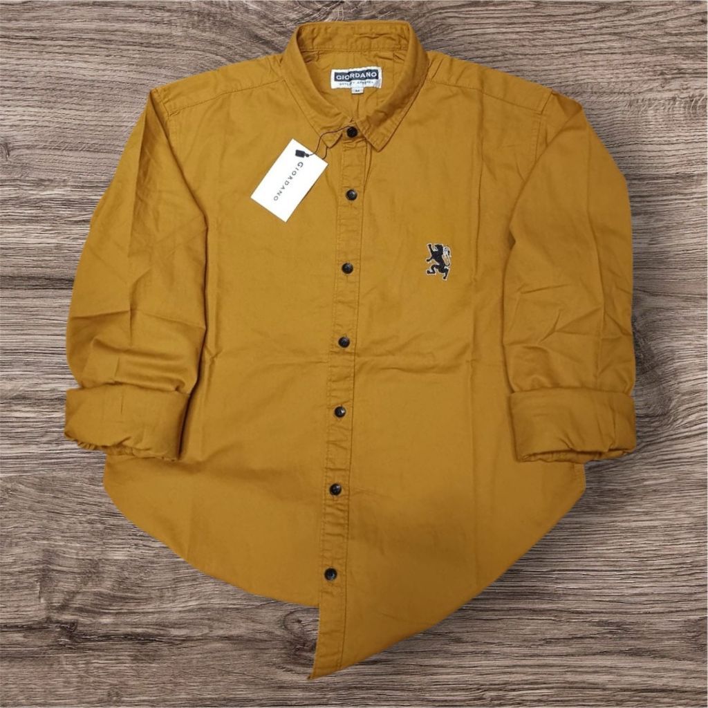 KEMEJA GIORDANO 3D LENGAN PANJANG/KEMEJA SLIMFIT PRIA/KEMEJA FORMAL PRIA