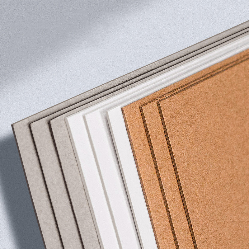 10 Sheets A4 Hard Cardboard White Gray Brown Kraft Paper Diy Handmake Card Making Craft Paper Board 